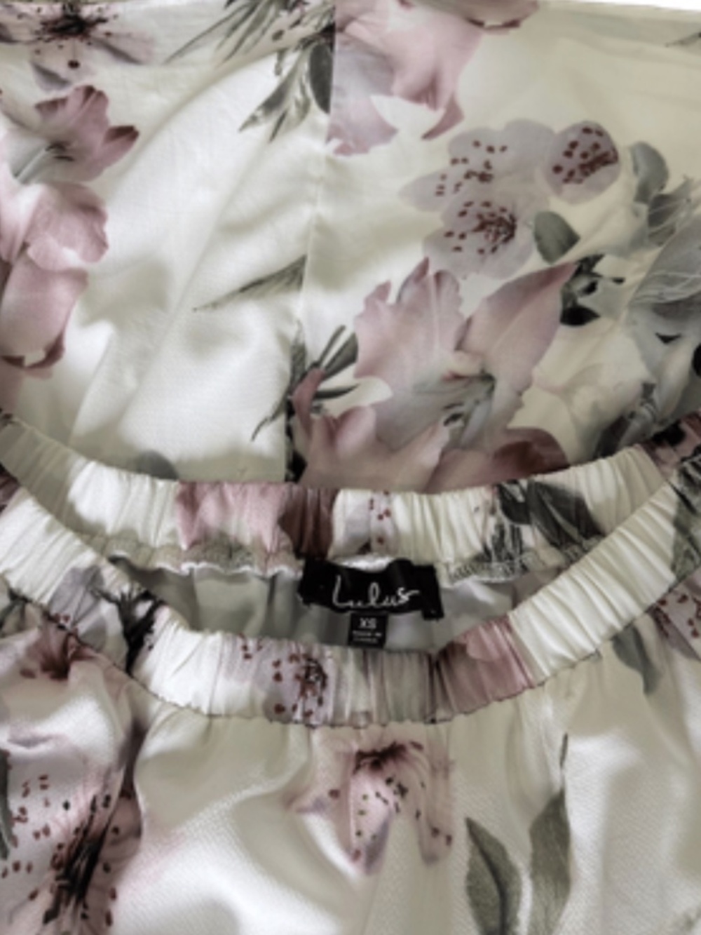 Lulus "Dream of You" Ivory Floral Off-the-Shoulder Dress, Fully Lined | Size XS - Picture 7 of 7